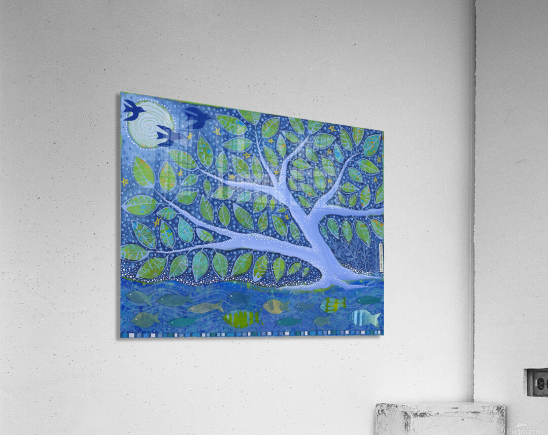 A Starlit Spring Evening Acrylic Print