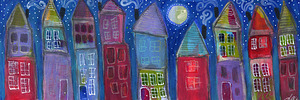 Night Row Homes