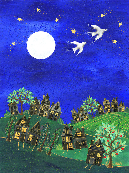 Nighttime Neighborhood Print