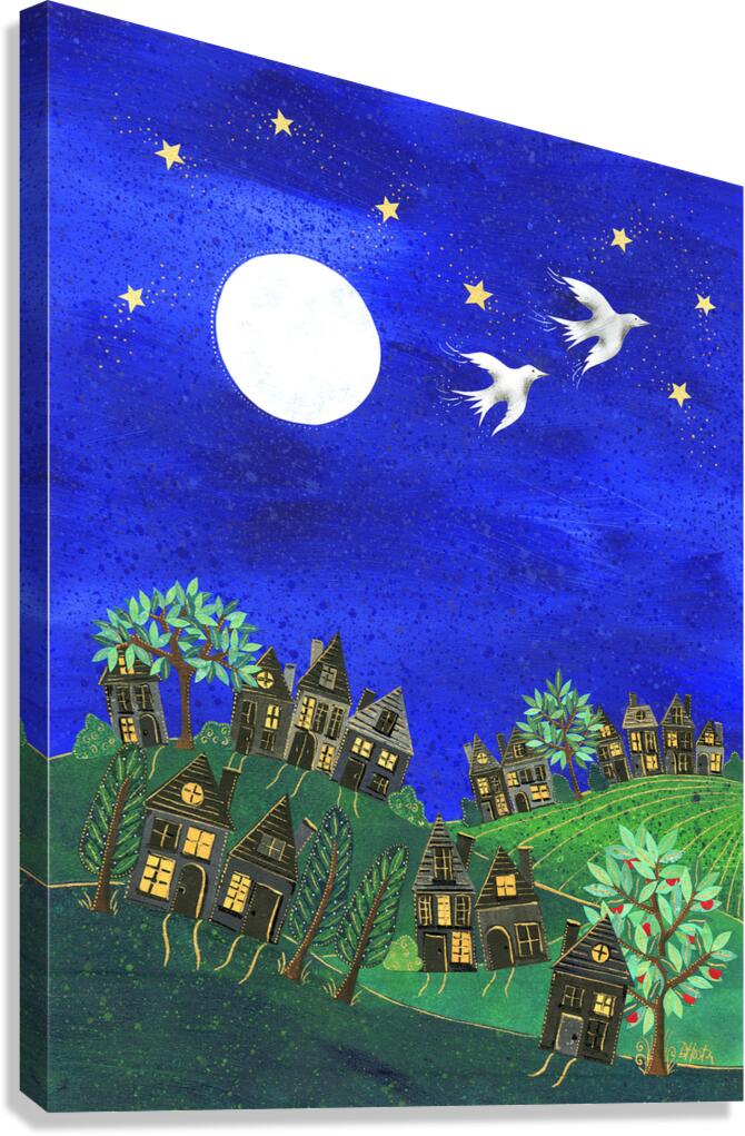 Nighttime Neighborhood Canvas Print