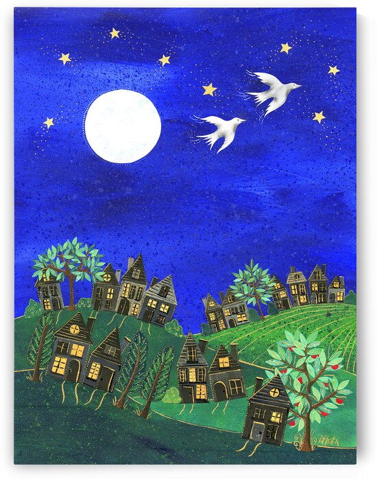 Nighttime Neighborhood by Dar James