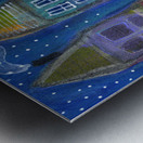 Night Row Homes Metal print