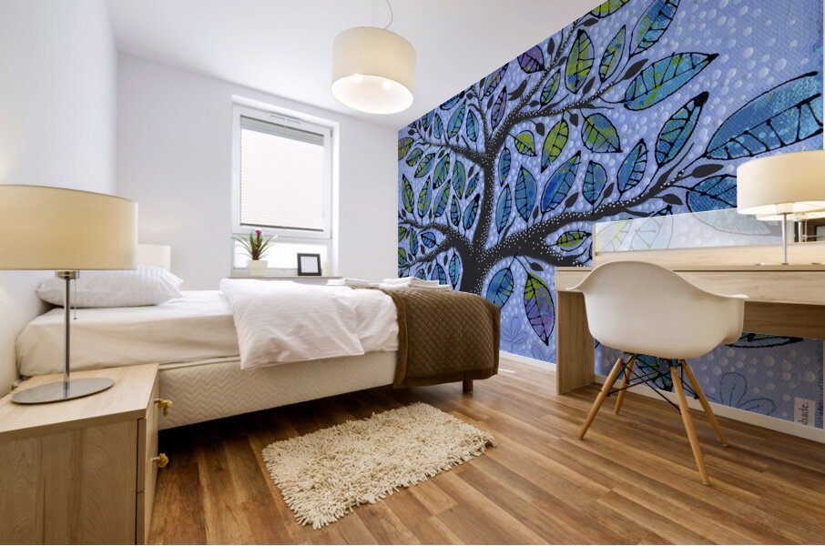 In The Cool Shade Mural print