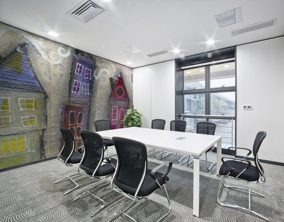 Joyful Row Homes Wall Printing