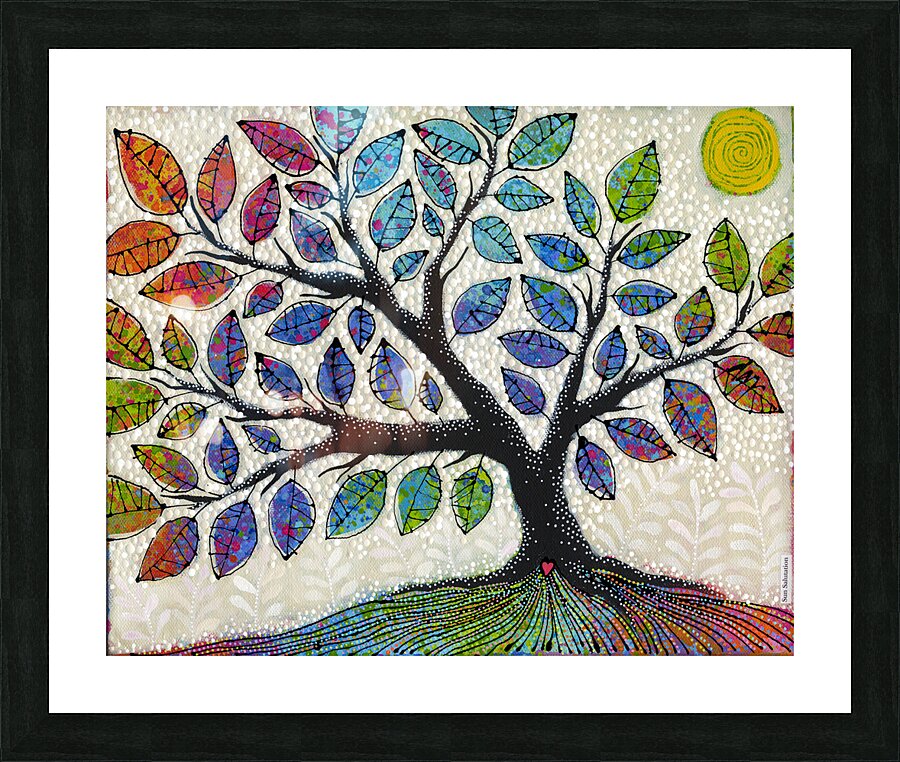 Sun Salutation Picture Frame print