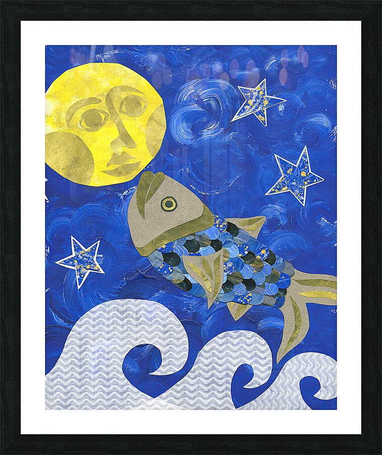 Moonfish Picture Frame print