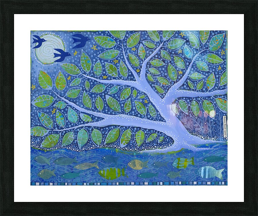 A Starlit Spring Evening Picture Frame print