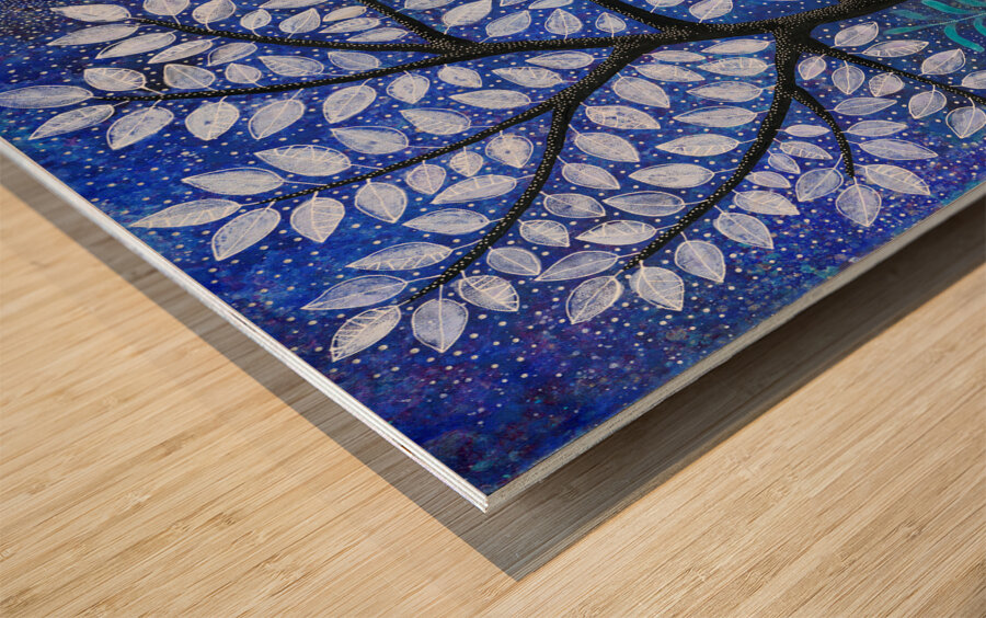 Glow of Night Wood print