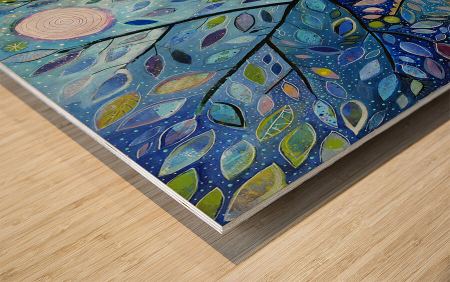 When Night Fell  Wood print