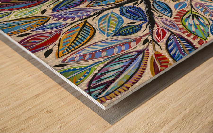 Everything Is Alive Wood print