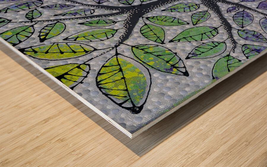 Alive and Happy Wood print