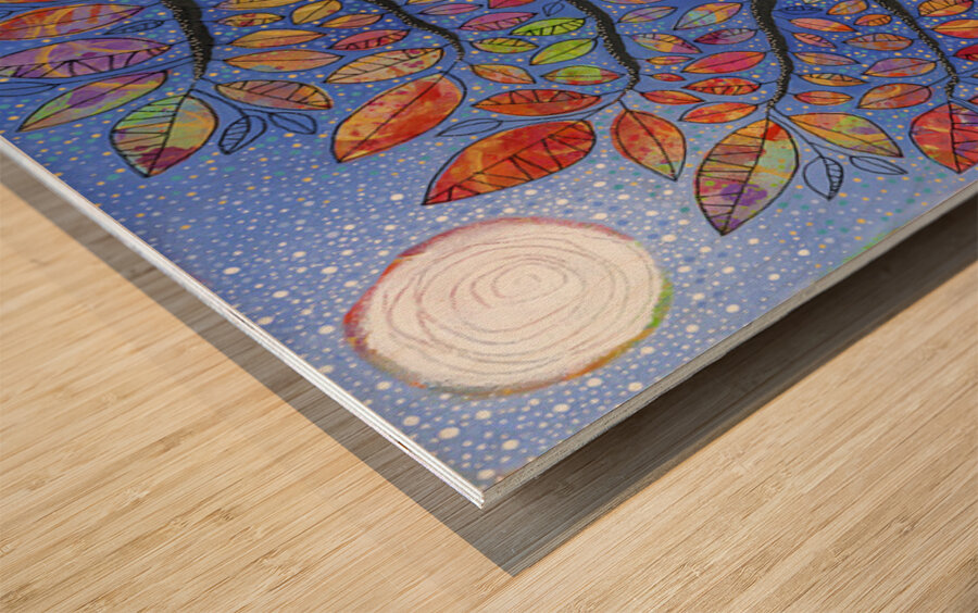 Sighing to the Stars Wood print