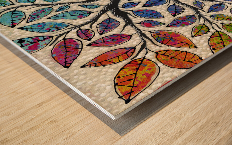 Sun Salutation Wood print