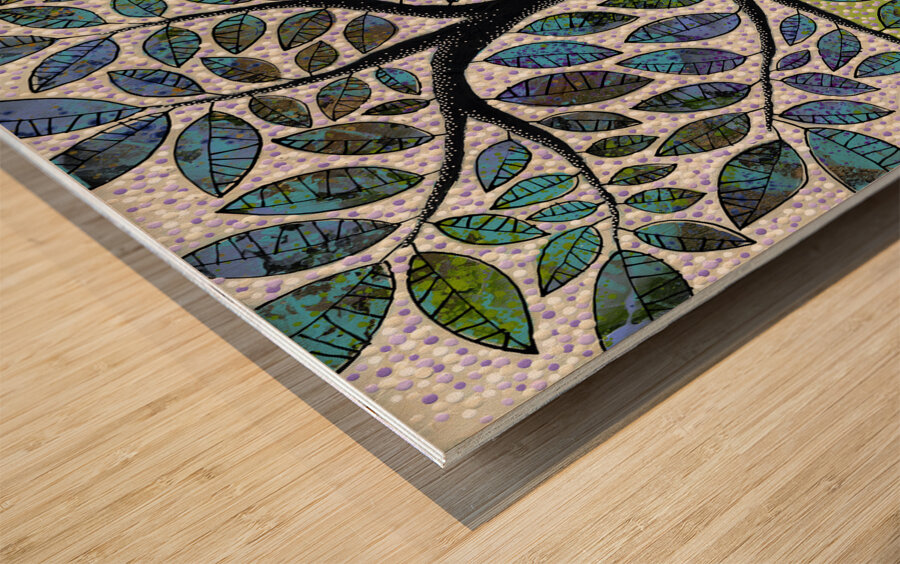 The Blissful Wood print