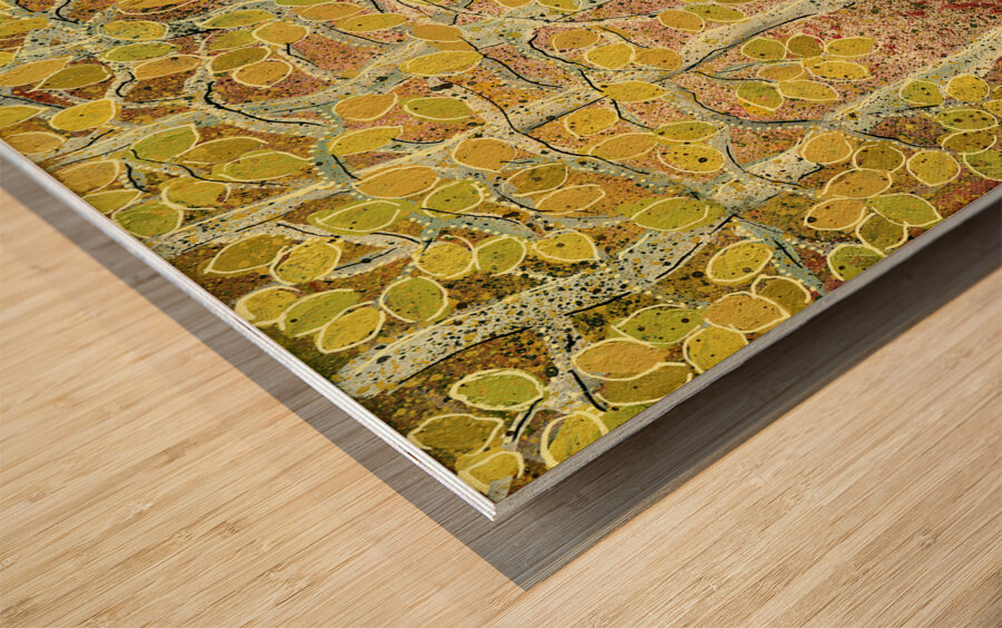 Quaking Aspens Wood print