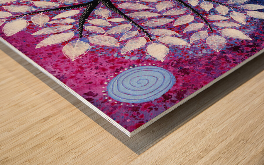 From Moonlit Place to Place Wood print