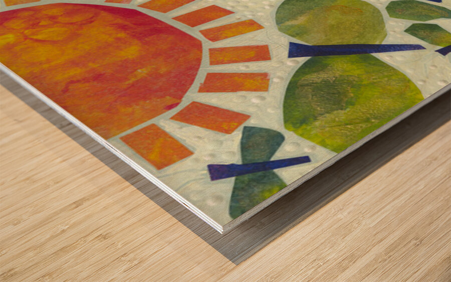 With Joined Hearts Wood print